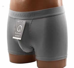 Wygodne bokserki jasnoszare Auravia–miękka bawełna 95%, rozmiar 2XL