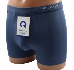 Bokserki męskie AuraVia niebieskie–95% bawełny, gładkie i elastyczne, rozmiar 2XL