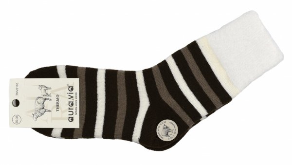 Grube zimowe skarpety damskie z alpaki i miękkim ściągaczem,rozmiar 35-38