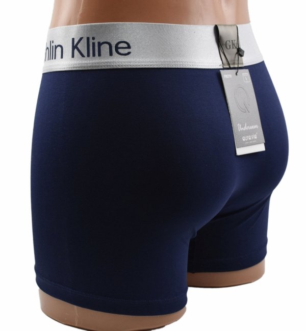 Granatowe bokserki męskie Aura.Via Ghin Kline–komfort premium, rozmiar 2XL