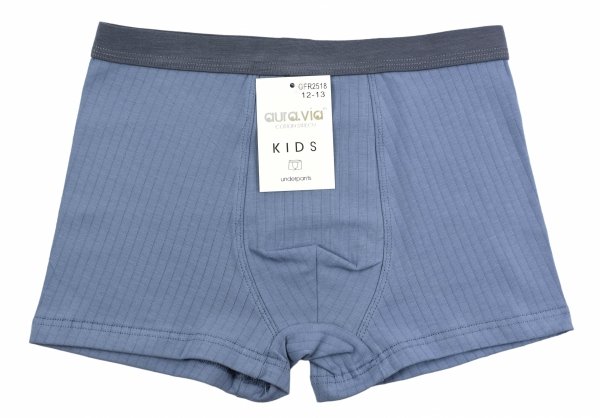 Chłopięce bokserki Aura.Via KIDS niebieskie – bawełna 95%, rozmiar 8-9 lat