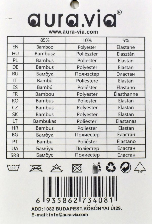 Bokserki męskie Auravia–czarne, bambus 85%, elastyczny pas AttractiveMan, rozmiar 3XL