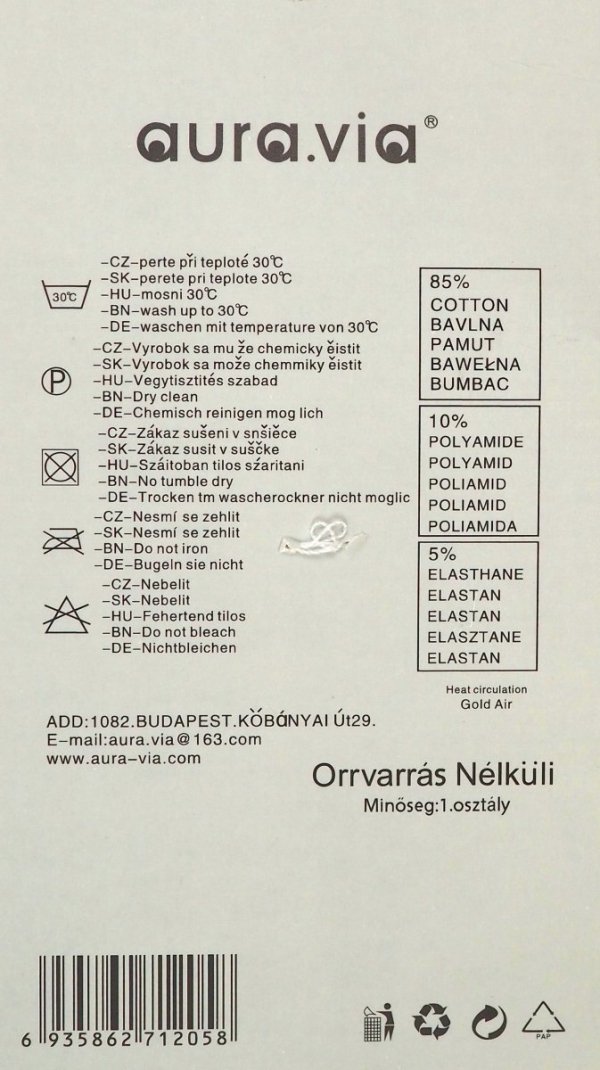 Skarpetki bawełna haft piłka r39-42 AuraVia