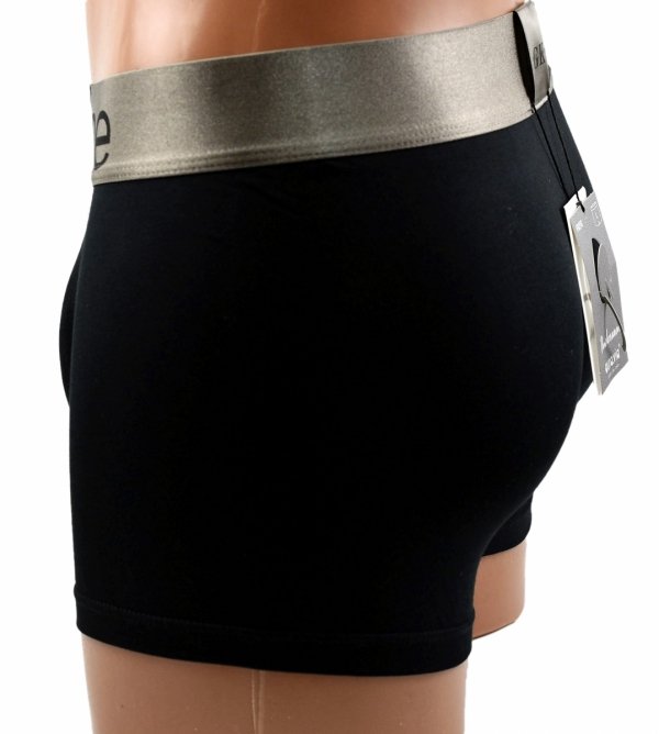 Bawełniane bokserki męskie Aura.Via – czarne z ozdobnym pasem Ghlin Kline, XL