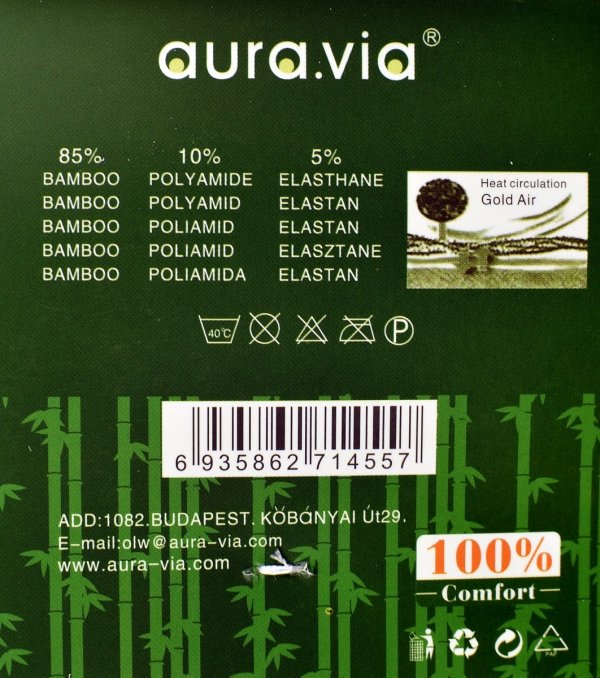 Skarpety bambusowe Aura.Via 85% bambus – komfort i świeżość