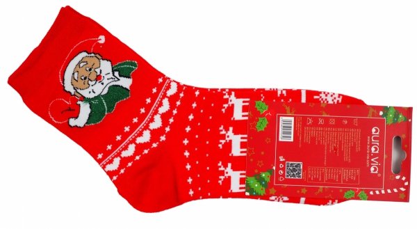 Skarpety świąteczne 38-41 AuraVia,skarpetki gwiazdka unisex mikołaj prezent