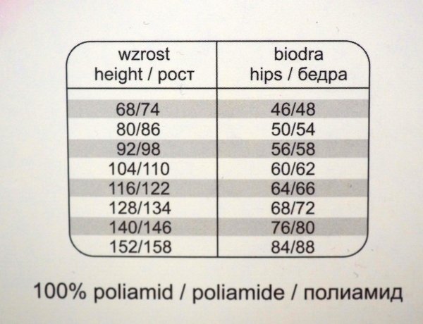 Rajstopy dziecięce Laura 30 DEN Róża roz.116/122