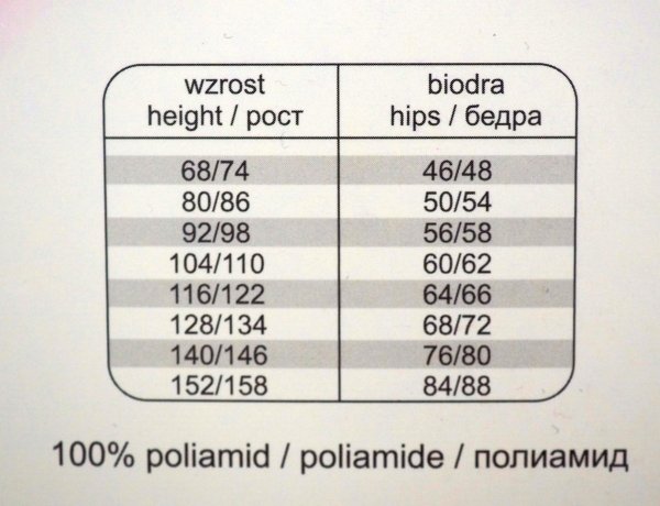 Rajstopy dziecięce Laura 30 DEN Róża roz. 80/86