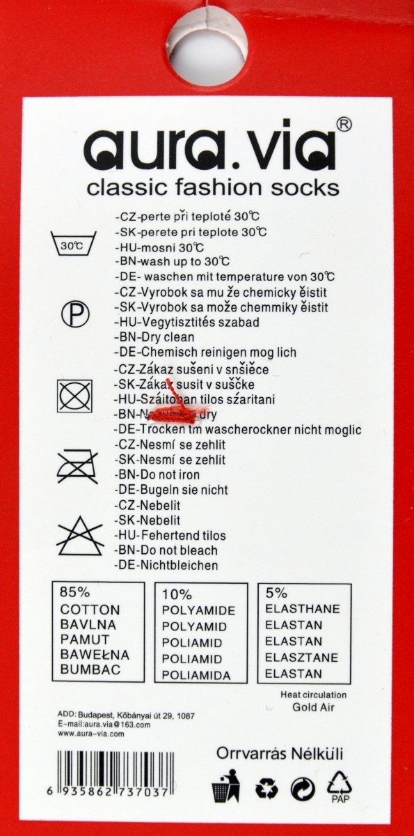 Metka produktu 85% bawełny,10% poliamid, 5% elastan