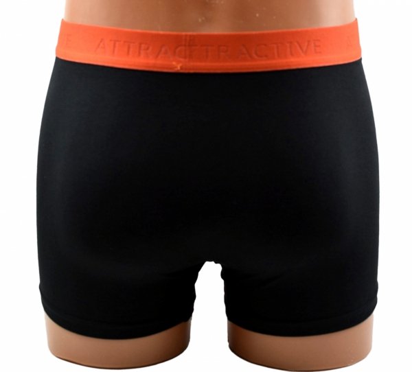 Czarne bokserki męskie Aura.Via ATTRACTIVE – bawełniane, wygodne, rozmiar 2XL