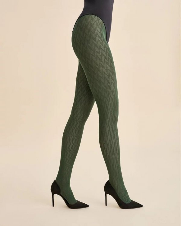 Rajstopy Gabriella Reyna 60 Den. Geometryczna elegancja i funkcjonalność na chłodne dni