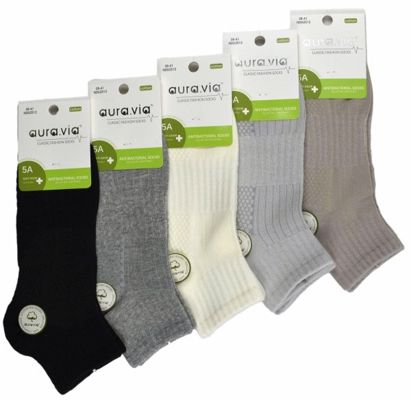 Antybakteryjne skarpetki damskie – delikatne i przewiewne 5 par 38-41