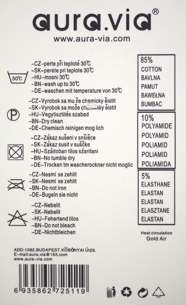Metka produktu -Wykonane z wysokiej jakości przędzy bawełnianej w rozmiarze 43-46 - Model FZ632