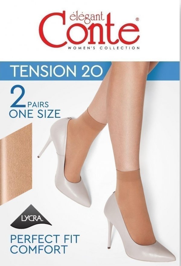 Cienkie skarpetki Conte z witaminą E-TENSION SOFT 20 DEN 2 pary