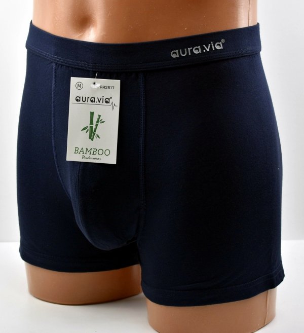 Granatowe bokserki męskie z włókna bambusowego miękkie i oddychające, rozmiar 3XL
