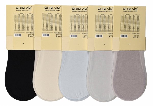 Zestaw 5 par pastelowych mikrostopek–niewidoczny komfort 38-41 Idealne do balerinek