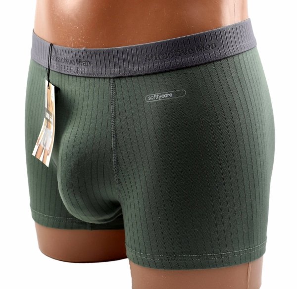 Męskie bokserki Auravia–prążkowana dzianina, elastyczne dopasowanie rozmiar 4XL