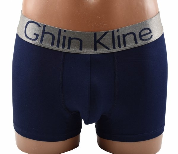 Niebieskie bokserki męskie Aura.Via z ozdobnym pasem Ghlin Kline to połączenie komfortu, klasy i nowoczesnego stylu w jednym produkcie dla wymagających mężczyzn.