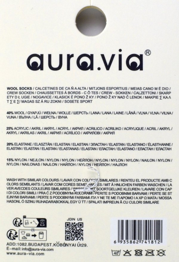 Grube skarpety damskie z wełną alpaki, prążkowane–idealne na zimę 35-38