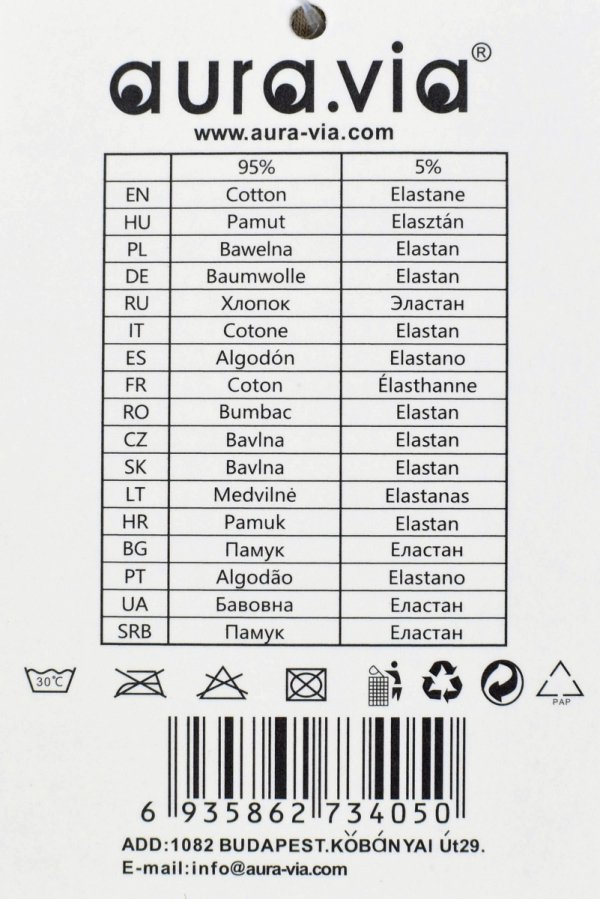 Auravia „Cotton In”–klasyczne bokserki, kolor taupe, 95% cotton, rozmiar L