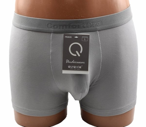 Jasnoszare bokserki bambusowe – komfortowa linia Comfort Pro, rozmiar XL