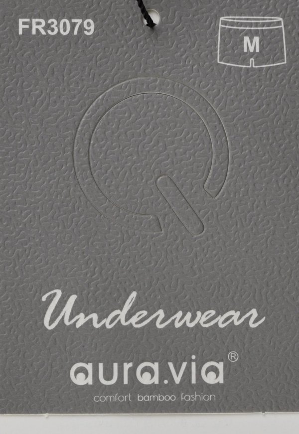 Grafitowe bambusowe 90% bokserki męskie AuraVia–naturalny komfort, rozmiar L