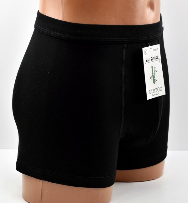 Bambusowe bokserki męskie czarne–oddychające i wygodne, rozmiar 3XL
