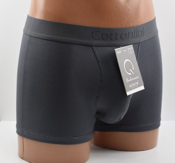 Auravia Cotton In – grafitowe bokserki męskie 95% bawełny, rozmiar L