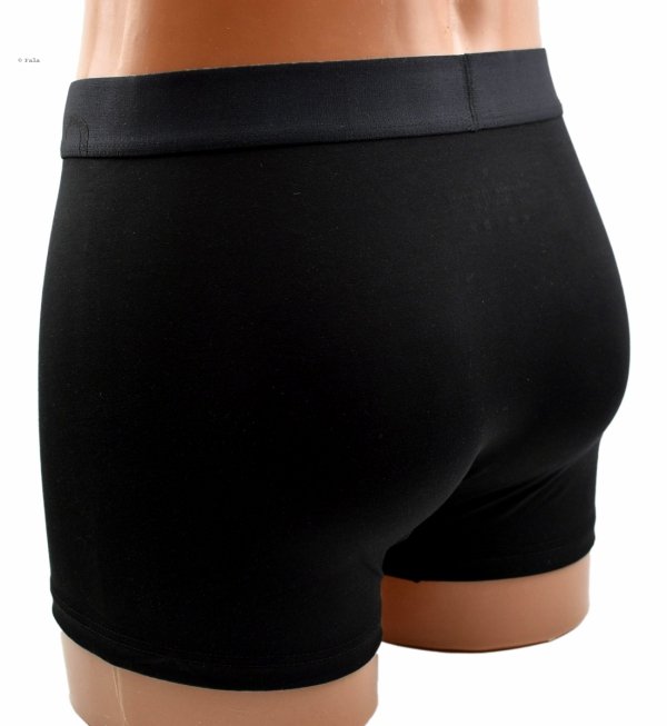 Bokserki męskie Auravia–czarne, bambus 85%, elastyczny pas AttractiveMan, rozmiar 3XL