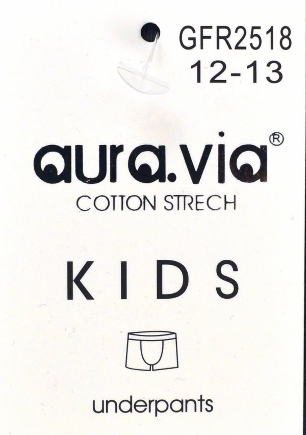 Chłopięce bokserki Aura.Via KIDS niebieskie – bawełna 95%, rozmiar 8-9 lat