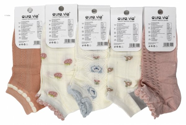 Pastelowe, ażurowe skarpetki dziecięce – idealne dla małych stóp, które lubią czuć się swobodnie i stylowo.