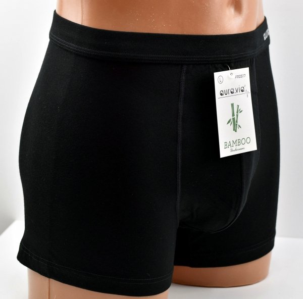 Bokserki z bambusa Aura.Via to naturalna ochrona skóry i maksymalna wygoda. Ich czarny kolor dodaje im uniwersalnego charakteru.