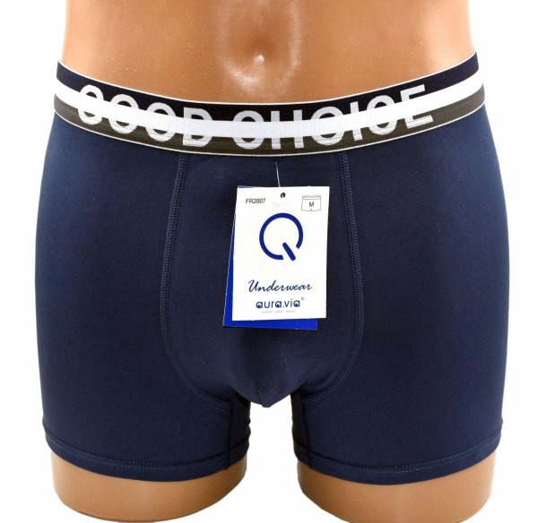 Aura.Via – granatowe bokserki GOOD CHOICE dla nowoczesnego mężczyzny, rozmiar M