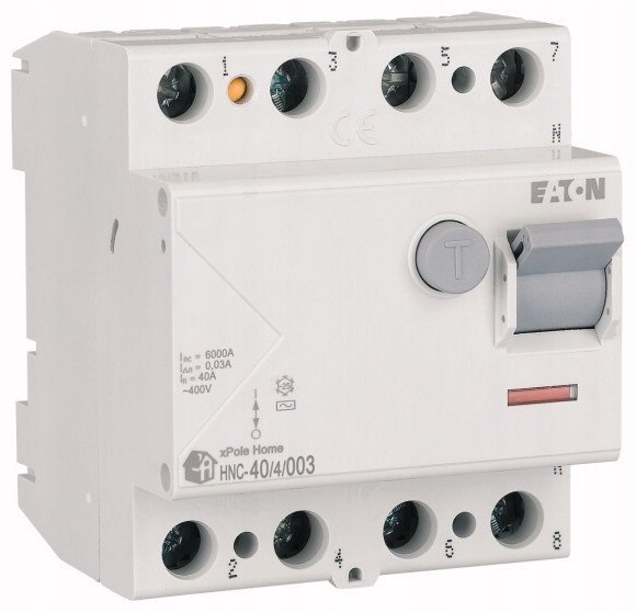 Wyłącznik różnicowoprądowy 4P 40A 0,03A typ AC xPole Home HNC-40/4/003 194694 Eaton