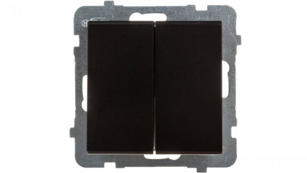 SONATA Łącznik schodowy podwójny czarny metalik ŁP-10R/m/33