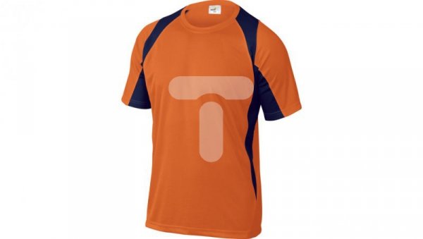 T-Shirt pomarańczowo-granatowy z poliestru (100) 160G szybkoschnący rozmiar XL BALIOMXG
