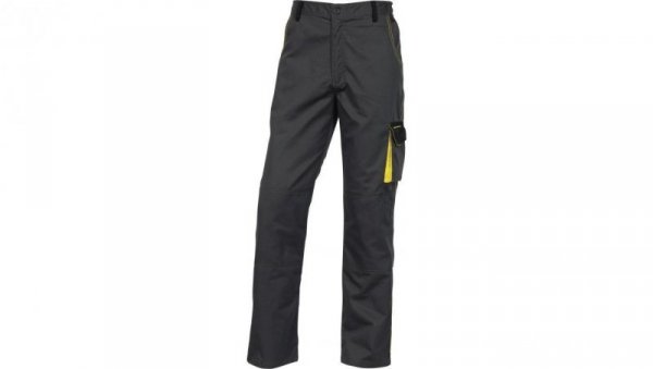 Spodnie D-Mach szaro-żółte z poliestru (65) i bawełny (35), 245G rozmiar S DMPANGJPT