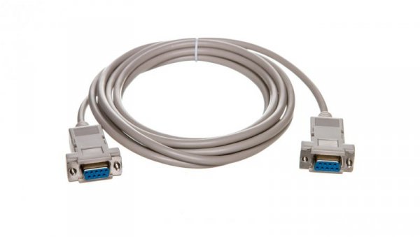 Kabel połączeniowy RS232 null-modem Typ DSUB9/DSUB9, Ż/Ż beżowy 3m AK-610100-030-E