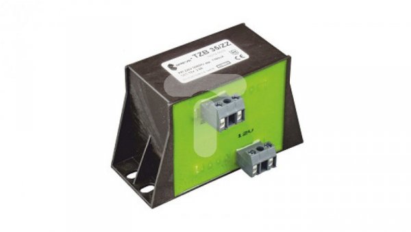 Transformator 1-fazowy bezpieczeństwa TZB 20/ZZ 230/ 12V 1,66A, Ta 40, 16012-9940