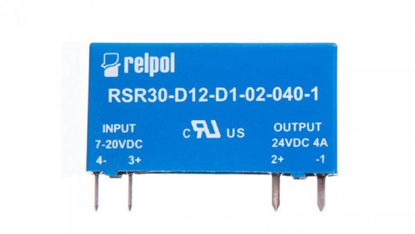 Przekaźnik półprzewodnikowy 1P do druku 4A DC 7-20V DC RSR30-D12-D1-02-040-1 2611996