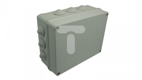 INDUSTRIAL Puszka hermetyczna n/t 305x244x126mm z 12 dławnicami IP55 szara 2721-02