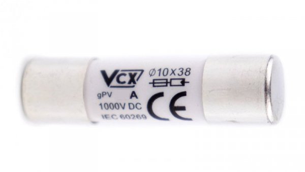 Wkładka bezpiecznikowa cylindryczna topikowa gPV 10x38 16A 1000V DC / CF-10-16A