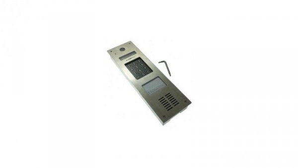 Wąski panel audio pionowy, ze stali nierdzewnej, z czytnikiem RFID 125kHz i mini listą lokatorów CP-2533NR INOX