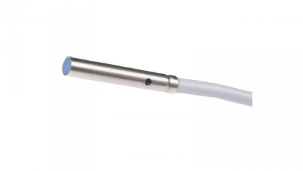Czujnik indukcyjny O4mm 25 mm quasi w jednej płaszczyźnie Sn: 2,5 10-30V DC PNP NO kabel 2m PVC IP67 niklowane srebro IBR4010H