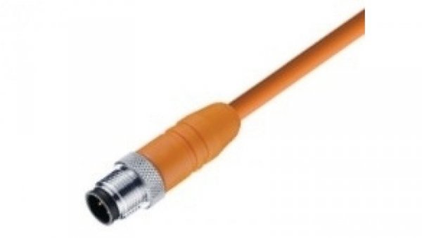 Kabel konfekcjonowany jednostronnie złącze M12 męskie proste 5-pinowe z gwintowanym złączem RSTS 5-183/2 M