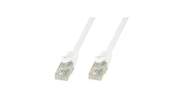 Kabel krosowy Patchcord U/UTP Cat6 0,5M Biały 100 Miedź ICOC U6-6U-005-WHT