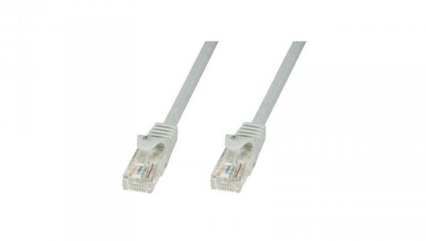 Patch cord Cat5e UTP 3m szary CCA