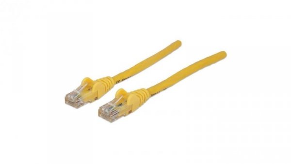 Patch Cord Cat5E UTP 0,5M Żółty 100 Miedź 325165