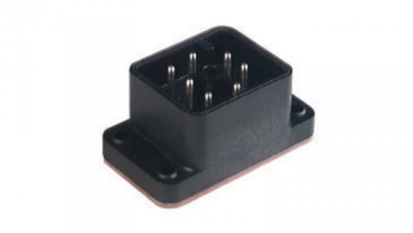Złącze zasilające panelowe męski montaż tylny PCB 7-pinowy 50V AC/DC 10 A AC / 6 A DC GO 070 FA M