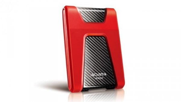 Dysk zewnętrzny ADATA DashDrive Durable HD650 AHD650-1TU3-CRD (1 TB 2.5 USB 3.0 5400 obr/min kolor czerwony)